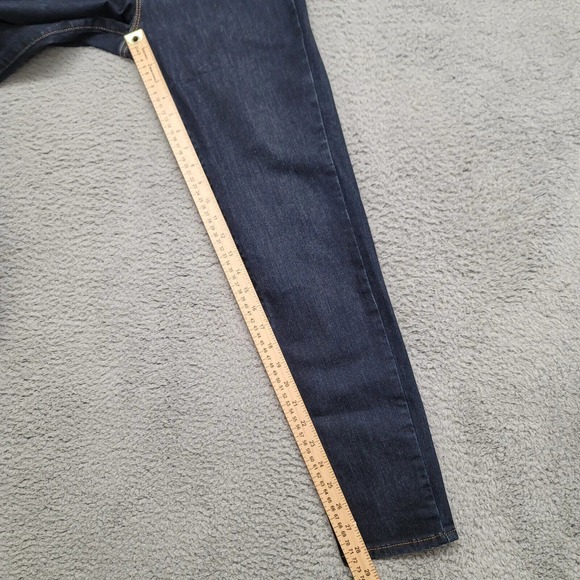 Old Navy Jeans Womens 12 Blue‎ Denim Rockstar Super Skin Mid Rise Pockets Casual - Picture 7 of 11